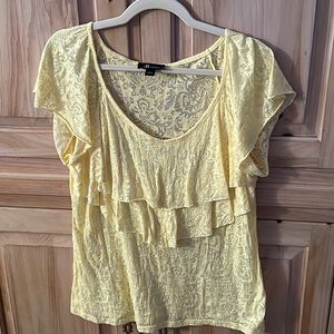 Womens Top ,Pretty yellow top